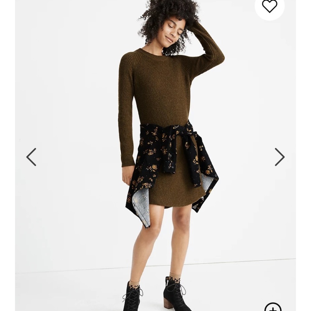 Madewell Curved-Hem Sweater Dress